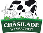 Logo mit Kuh, Chäsilade Wyssachen